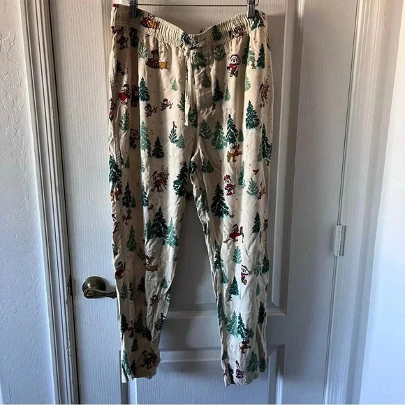 Disney Christmas Pajamas Pants Men's SIze Large Mickey & Friends - Picture 1 of 9